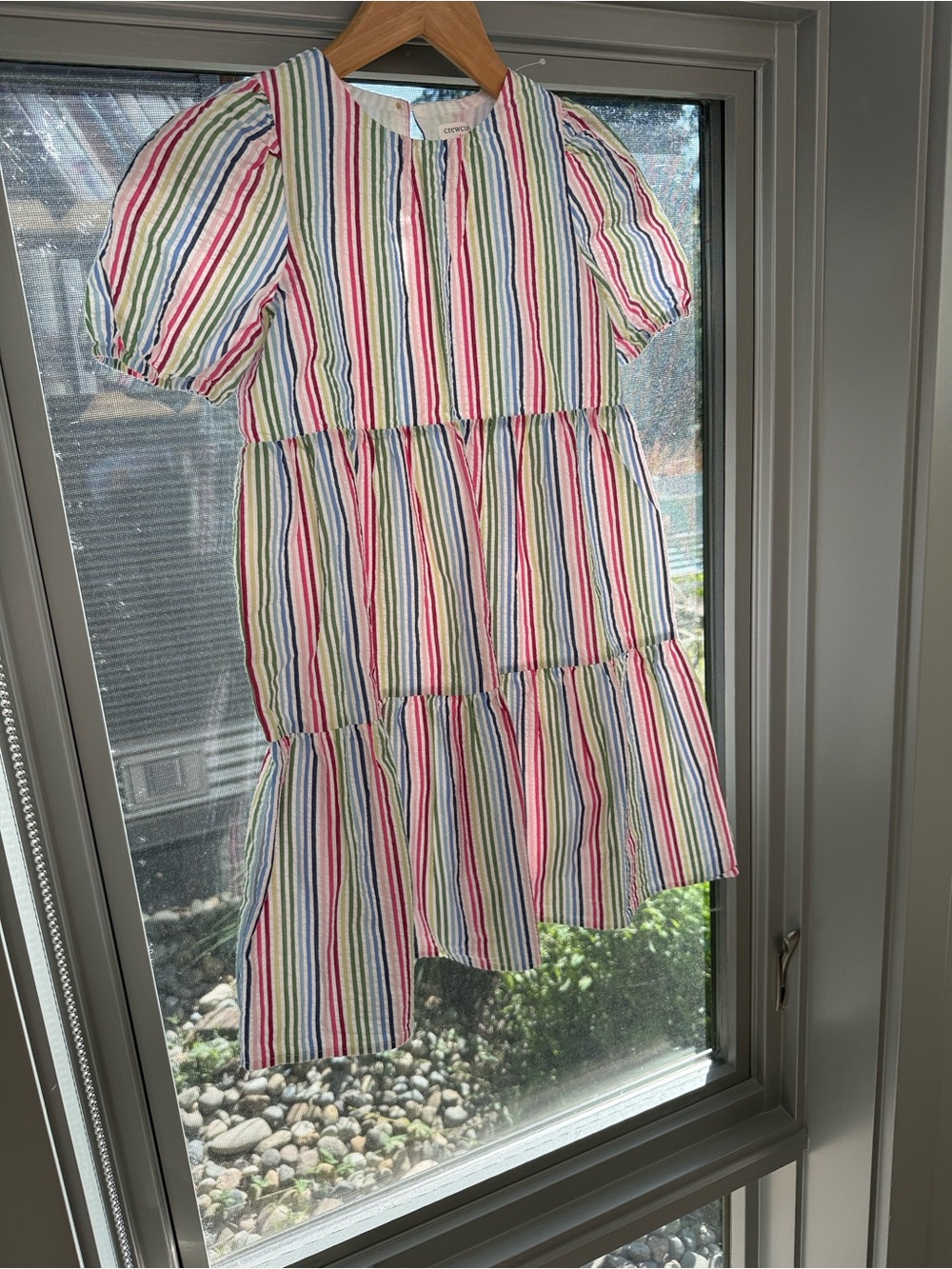 Crewcuts NWT Girls Cotton Seersucker Dress 7 - Picture 3 of 6